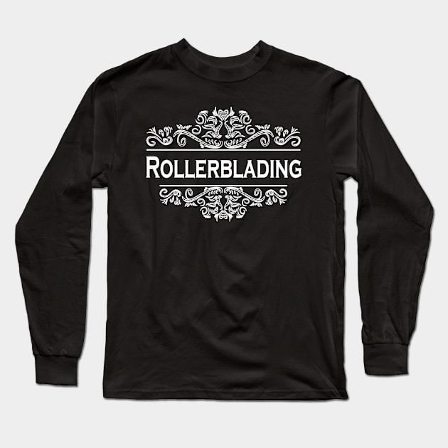 Sports Rollerblading Long Sleeve T-Shirt by Shop Ovov